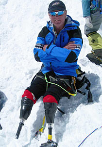 Kiwi mountaineer Mark Inglis 